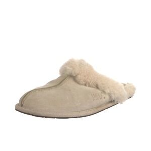 UGG Scuffette 2 Women's Tan Suede Sheepskin-Lined Slippers